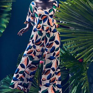 Eloquii NWT Wide Leg Square Neck Jumpsuit Size 24